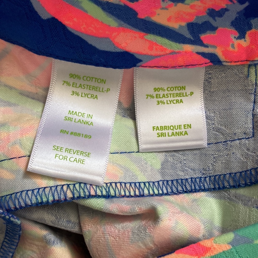Lilly Pulitzer Kelly Skinny Ankle Pant Multi Sunset Safari 8 NWT - Picture 3 of 4